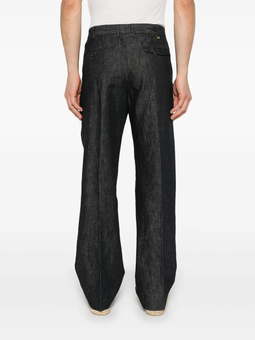 PT Torino Geplooide pantalon Blauw
