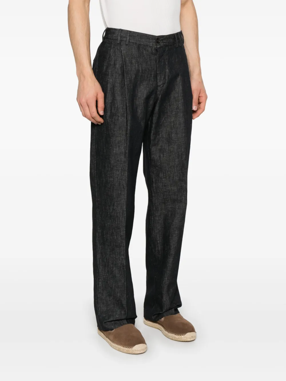 PT Torino Geplooide pantalon Blauw