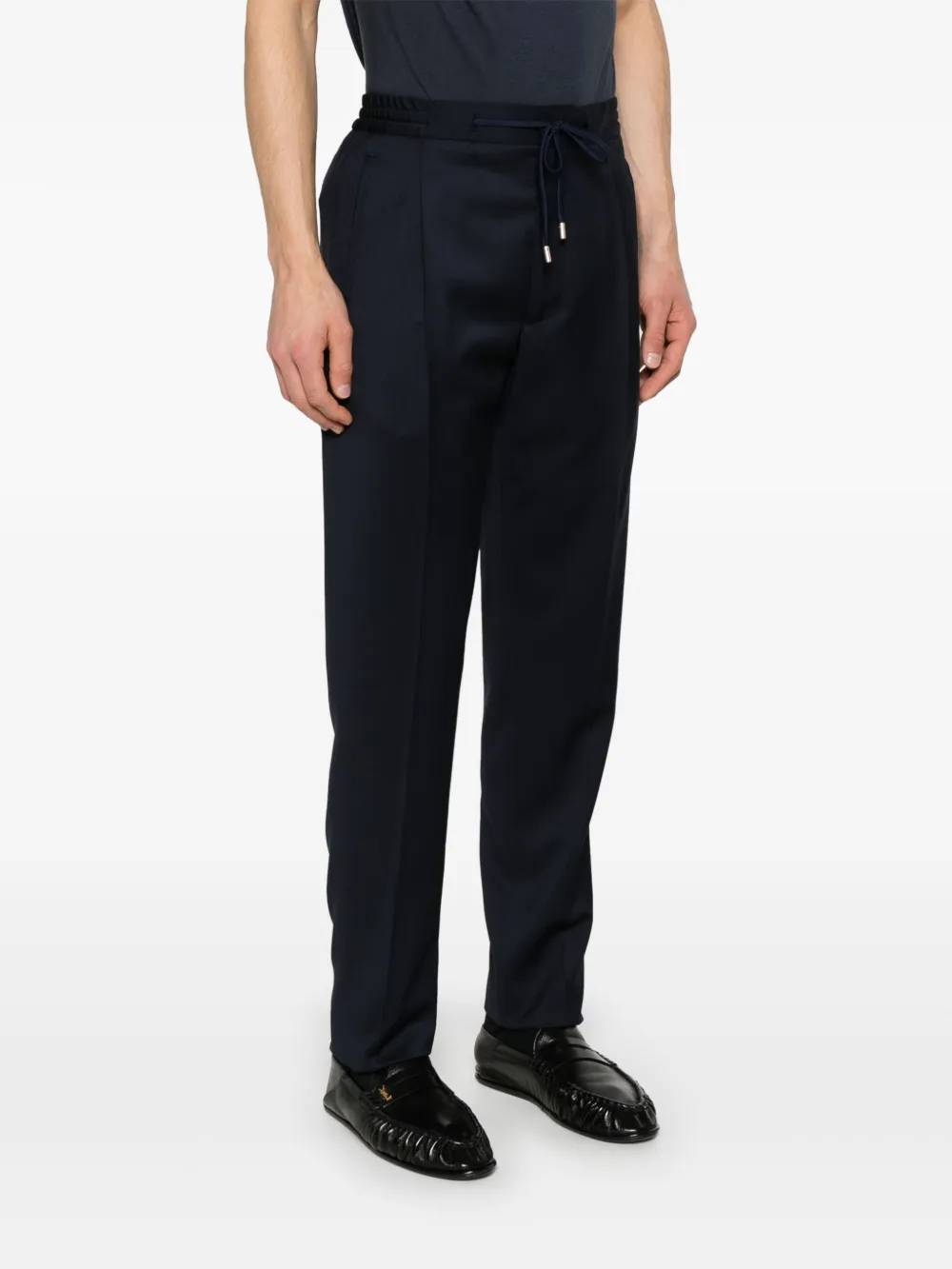 Lardini Broek met toelopende pijpen Blauw