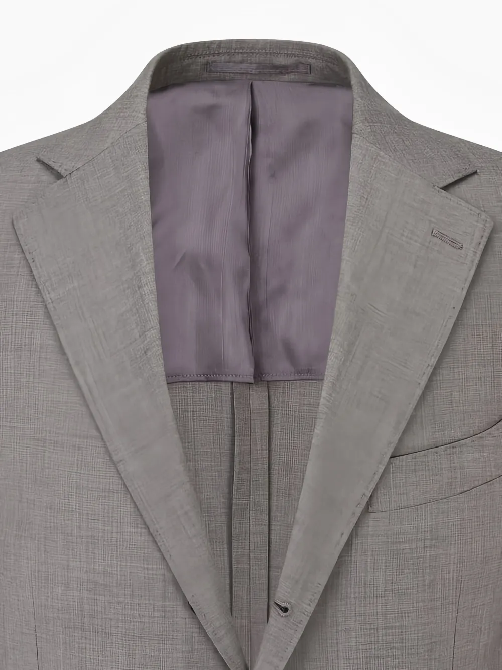 Man On The Boon. Wollen blazer met enkele rij knopen Beige
