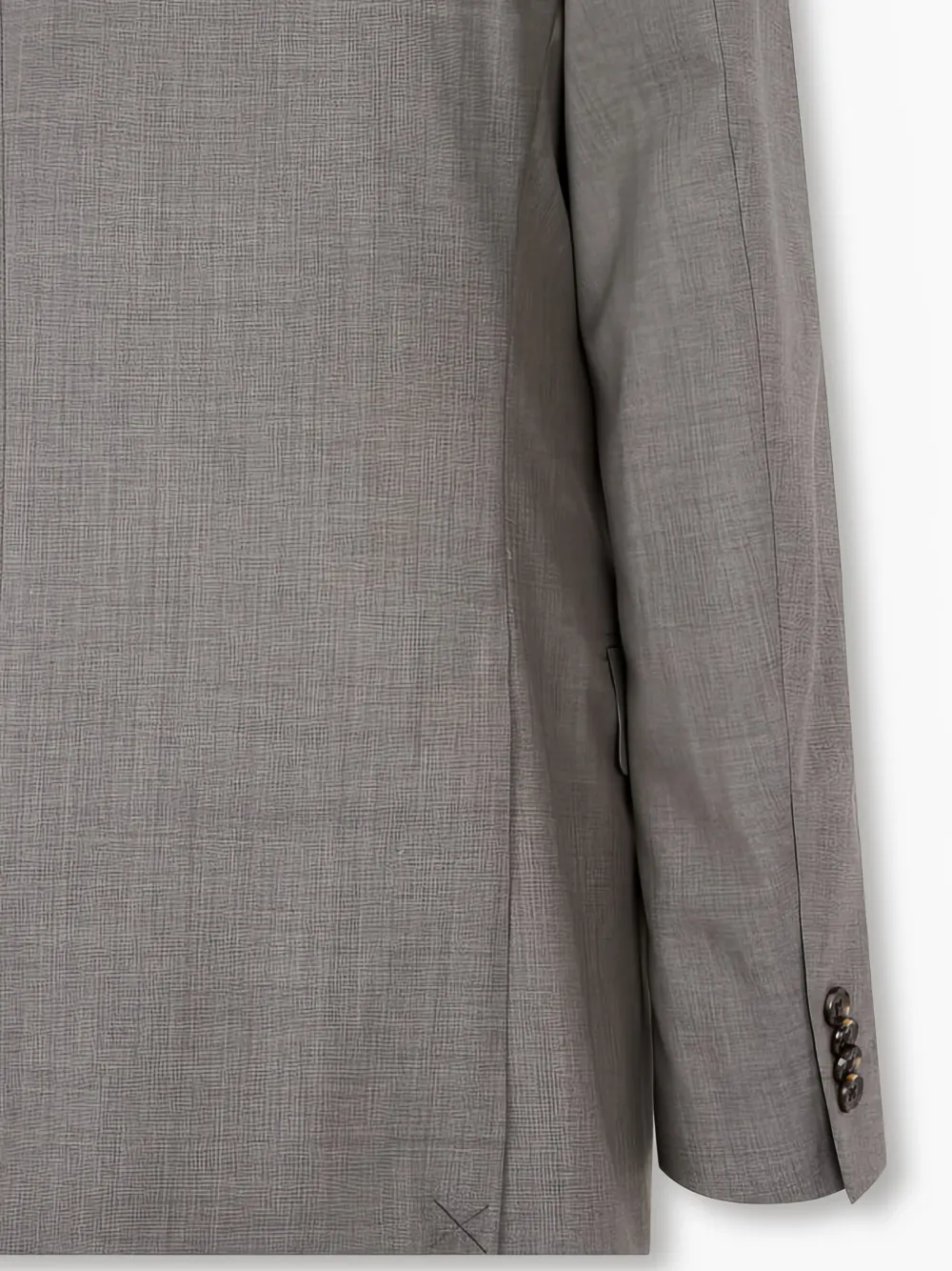 Man On The Boon. Wollen blazer met enkele rij knopen Beige