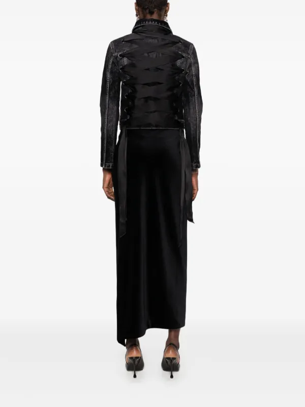 ジャケット BALENCIAGA LACE UP JACKET Balenciaga Lace-Up Denim Jacket - Bergdorf Goodman