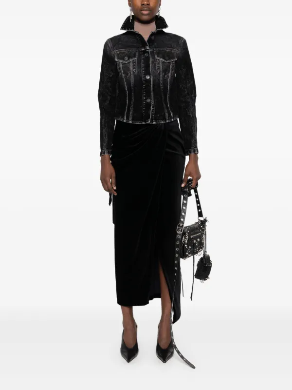 【関税込み】BALENCIAGA Denim jacket with laces Balenciaga Lace-Up Denim Jacket - Bergdorf Goodman