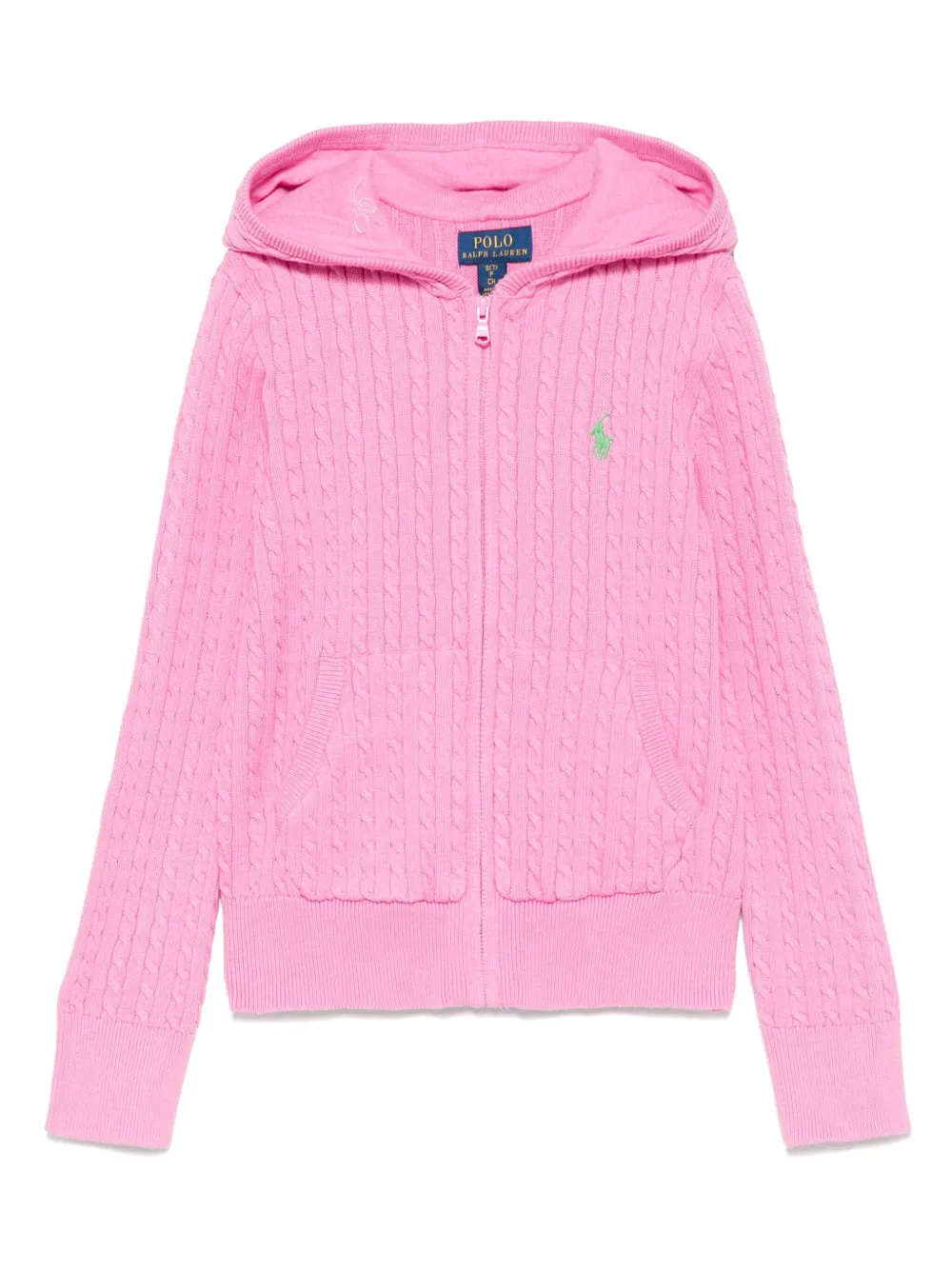 POLO RALPH LAUREN KIDS ポロポニー カーディガン - ピンク POLO RALPH LAUREN KIDS ポロポニー カーディガン - ピンク