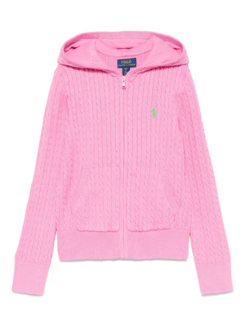 POLO RALPH LAUREN KIDS cardigan à motif Polo Pony brodé