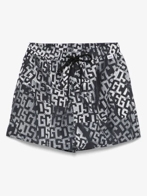 GCDS logo-print swim shorts