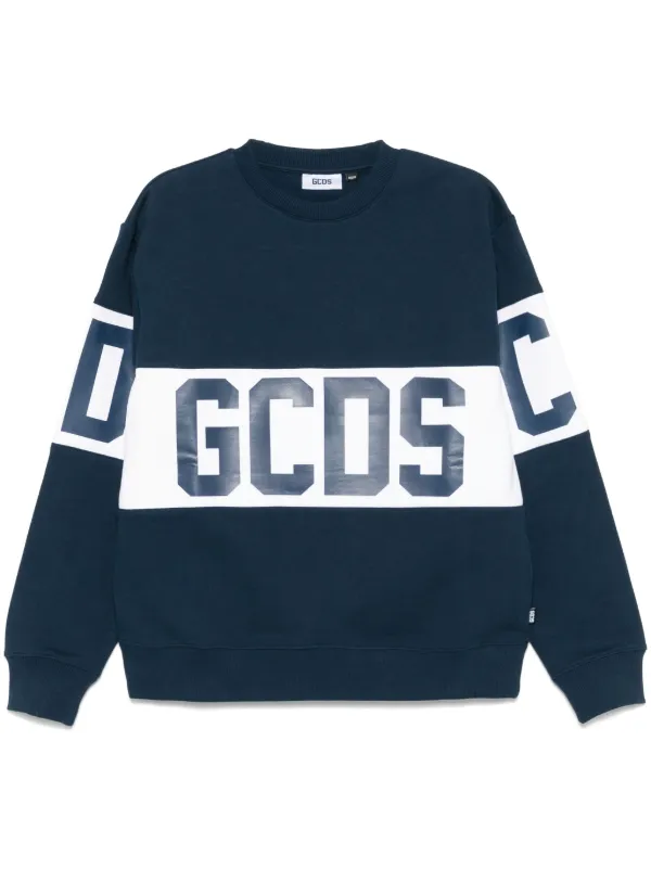 GCDS logo-band Sweatshirt Blue FARFETCH