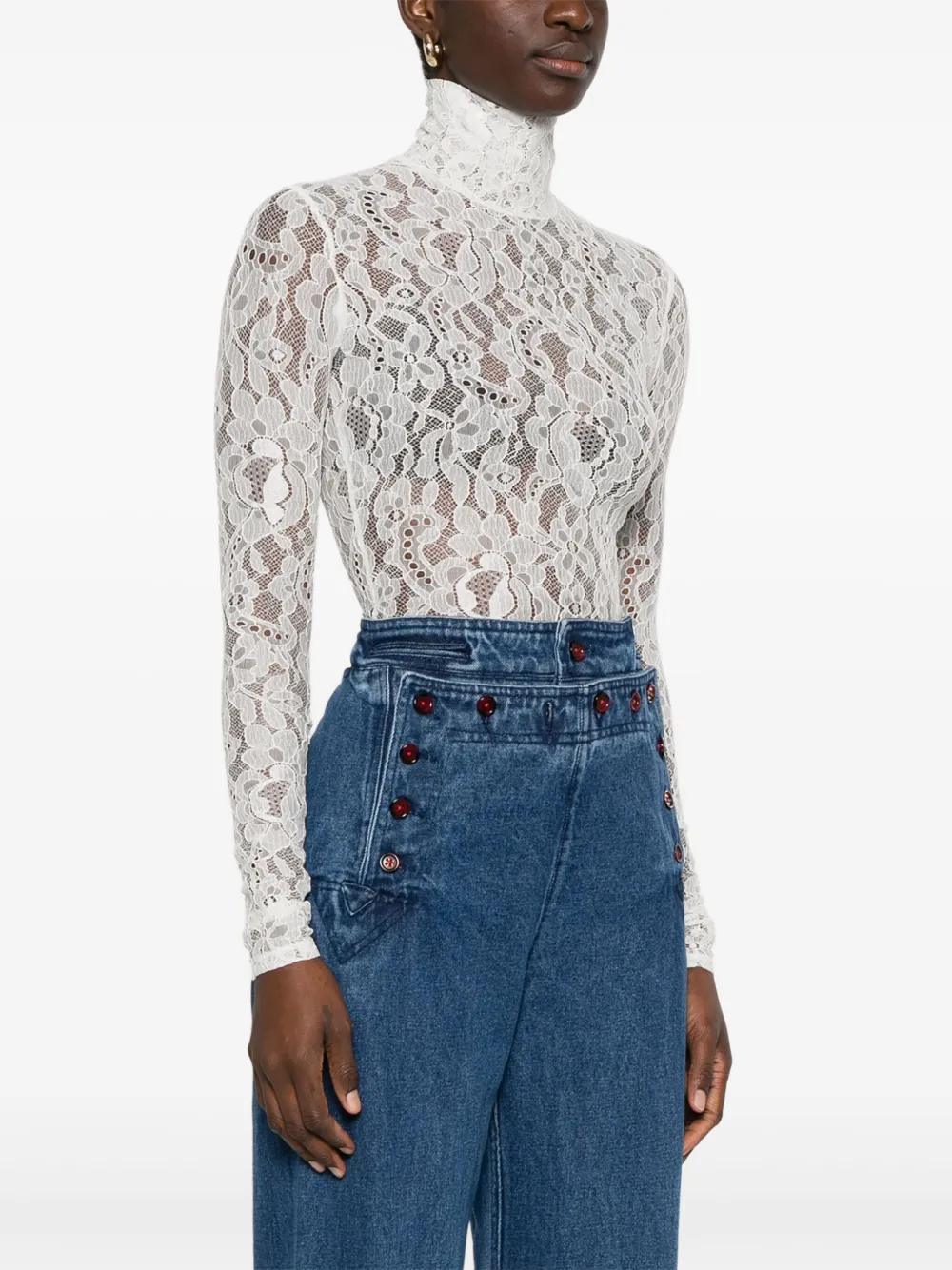 Valentino Garavani Kanten body Wit