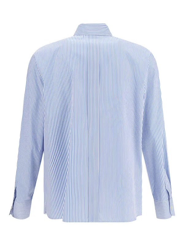 Saint Laurent ストライプ シャツ | ブルー | FARFETCH JP