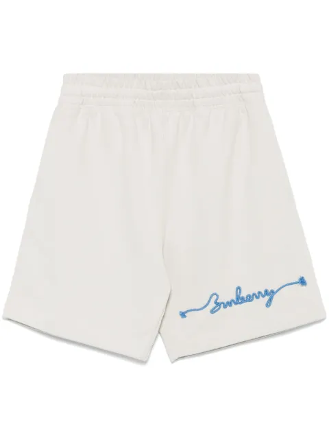 Burberry logo-embroidered track shorts
