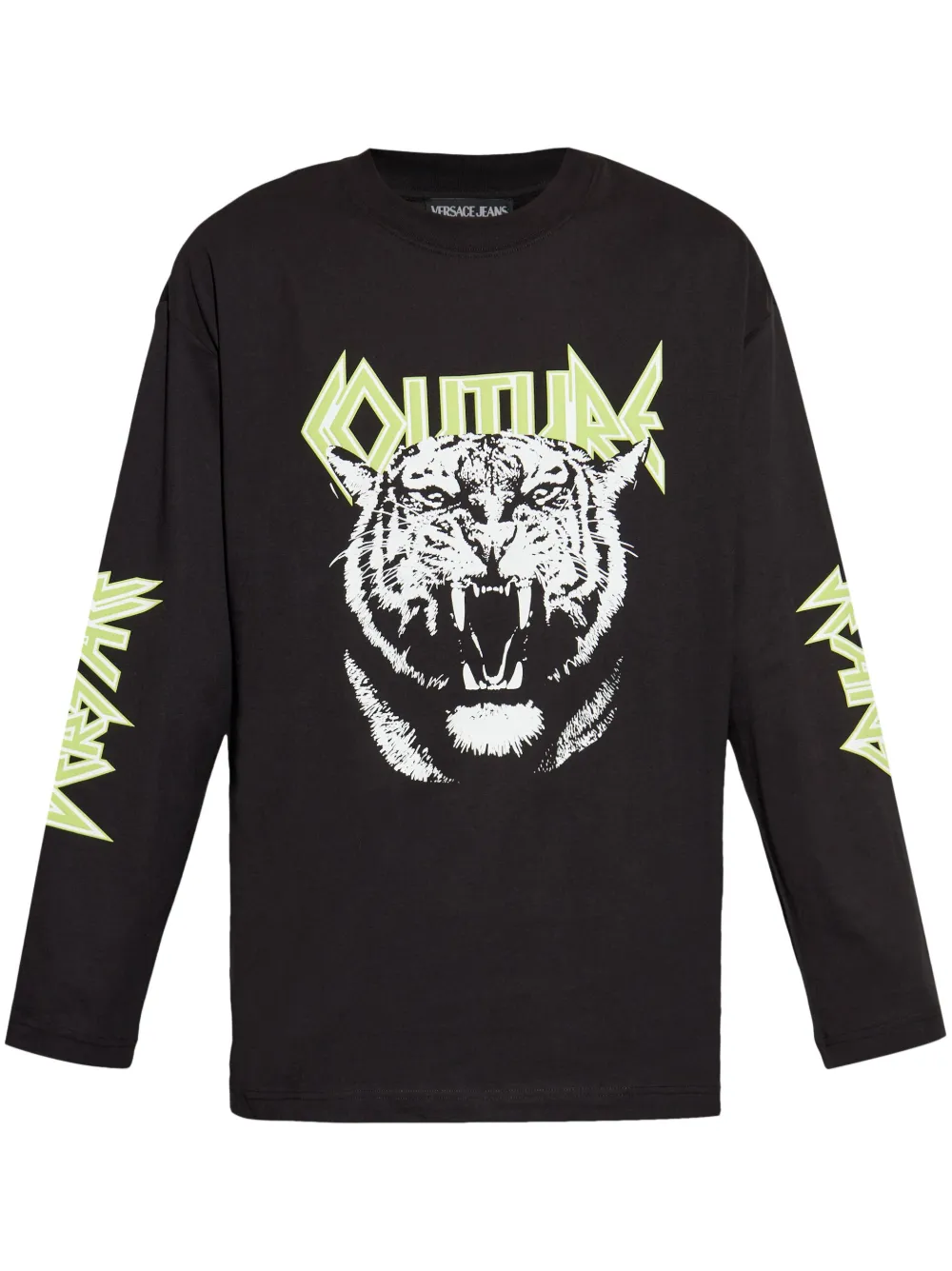 Versace Jeans Couture タイガー Tシャツ - ブラック Versace Jeans Couture タイガー Tシャツ - ブラック