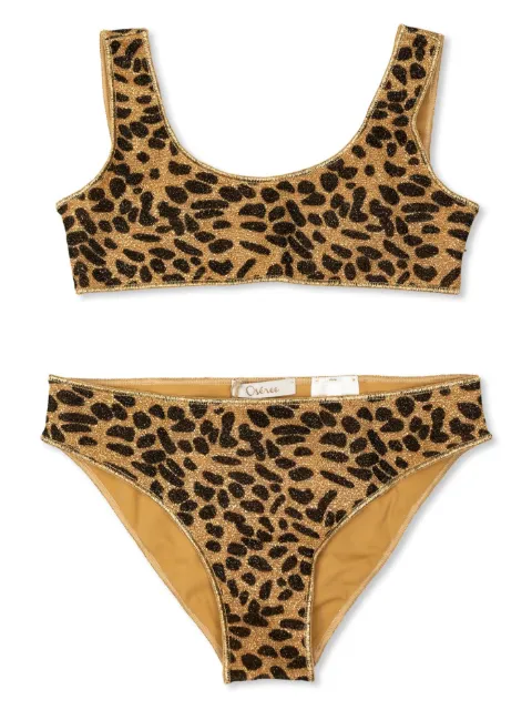Oseree Kids animal print bikini