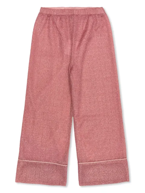 Oseree Kids lurex-detail trousers