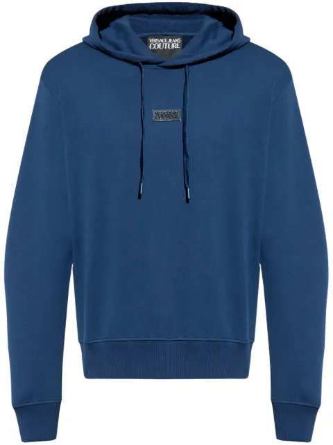 Versace Jeans Couture logo-plaque hoodie