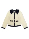 Self-Portrait Kids tweed jacket - Neutrals