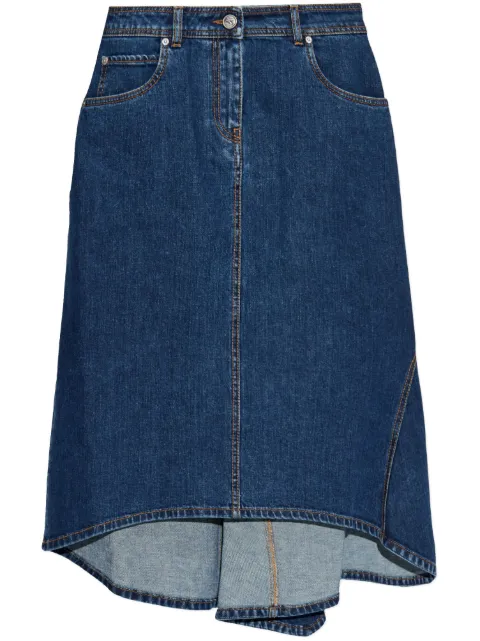 ETRO denim midi skirt