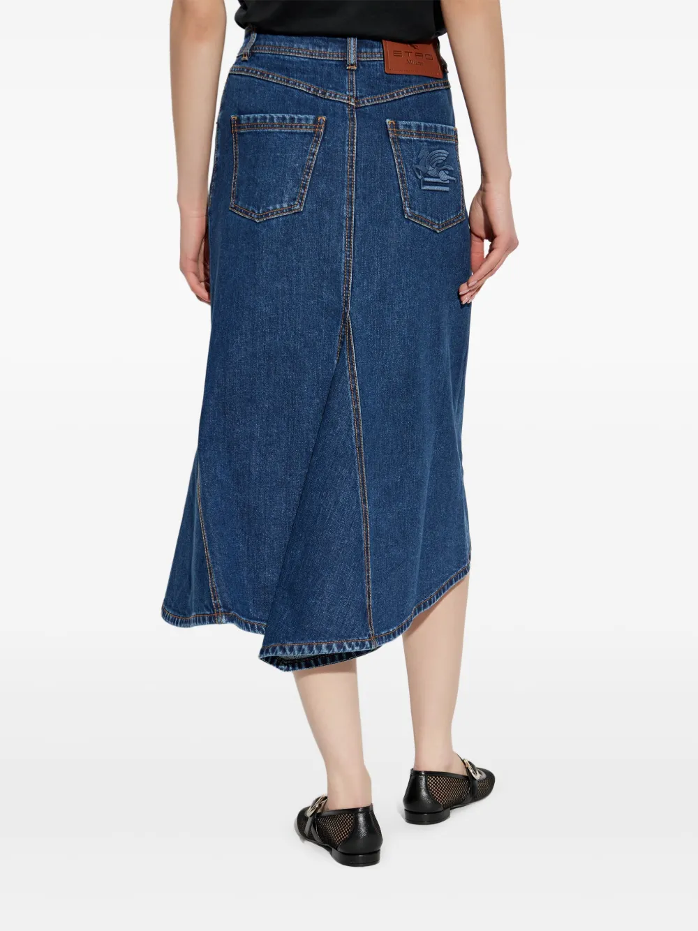 ETRO Midi-spijkerrok Blauw
