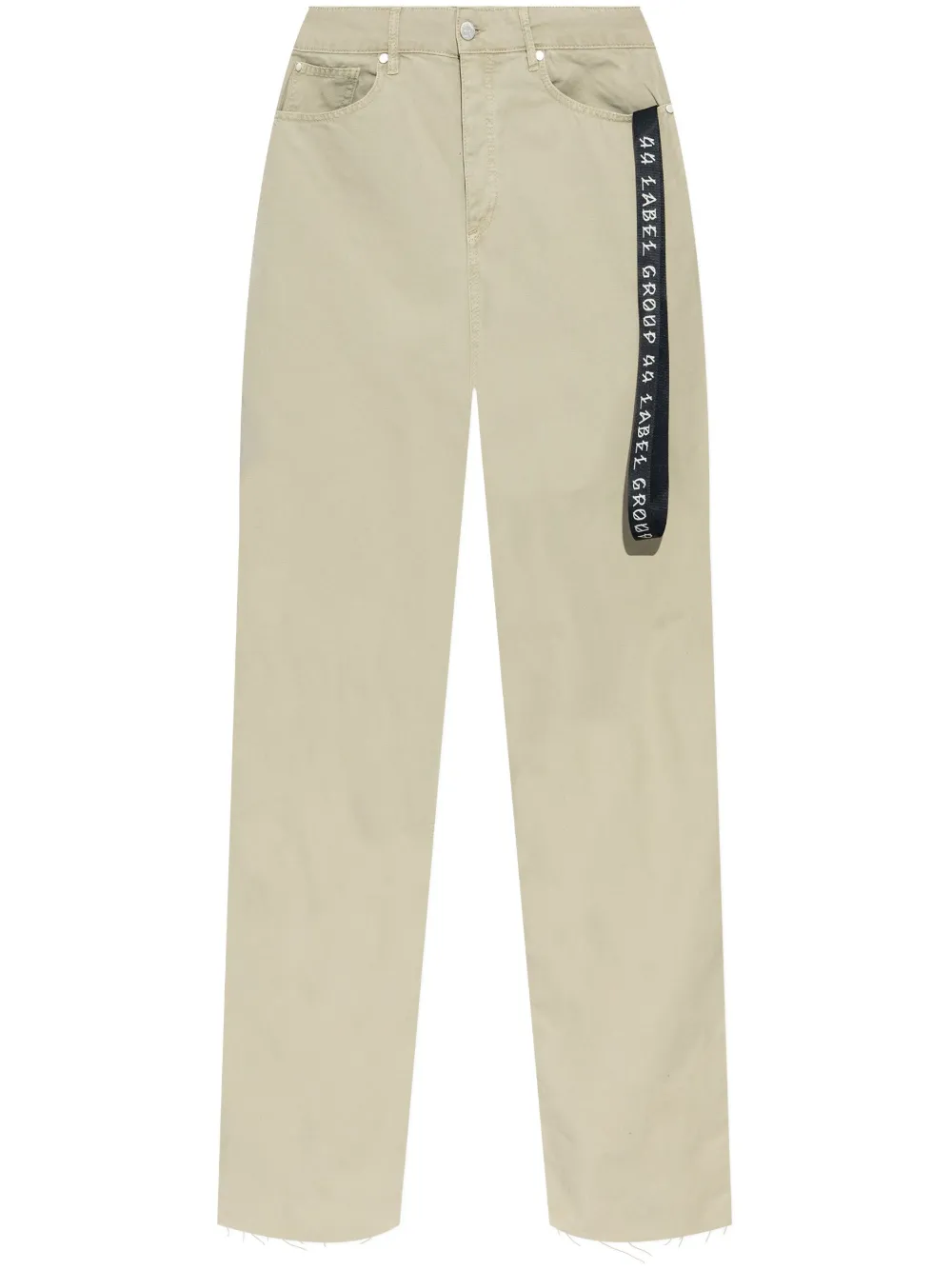 strap-detailing trousers