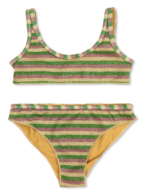 Oseree Kids bikini con rayas estampadas
