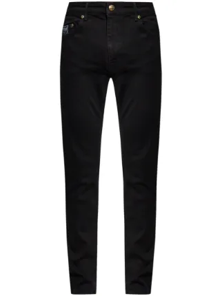 VERSACE JEANS COUTURE ブラックデニム XS~S Versace Jeans Couture