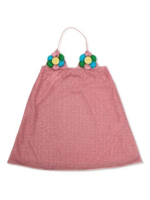 Oseree Kids vestido con aplique floral