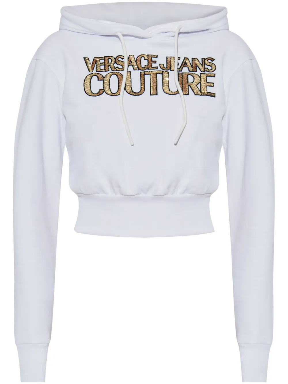 Versace Jeans Couture Katoenen hoodie Wit