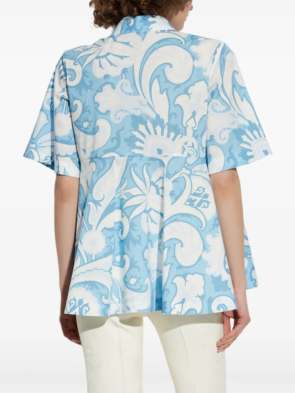 ETRO Shirt met print Blauw
