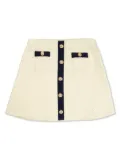 Self-Portrait Kids tweed mini skirt - Neutrals