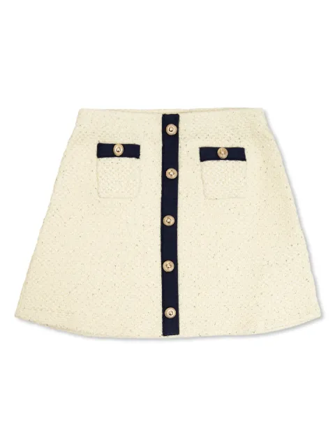 Self-Portrait Kids tweed mini skirt