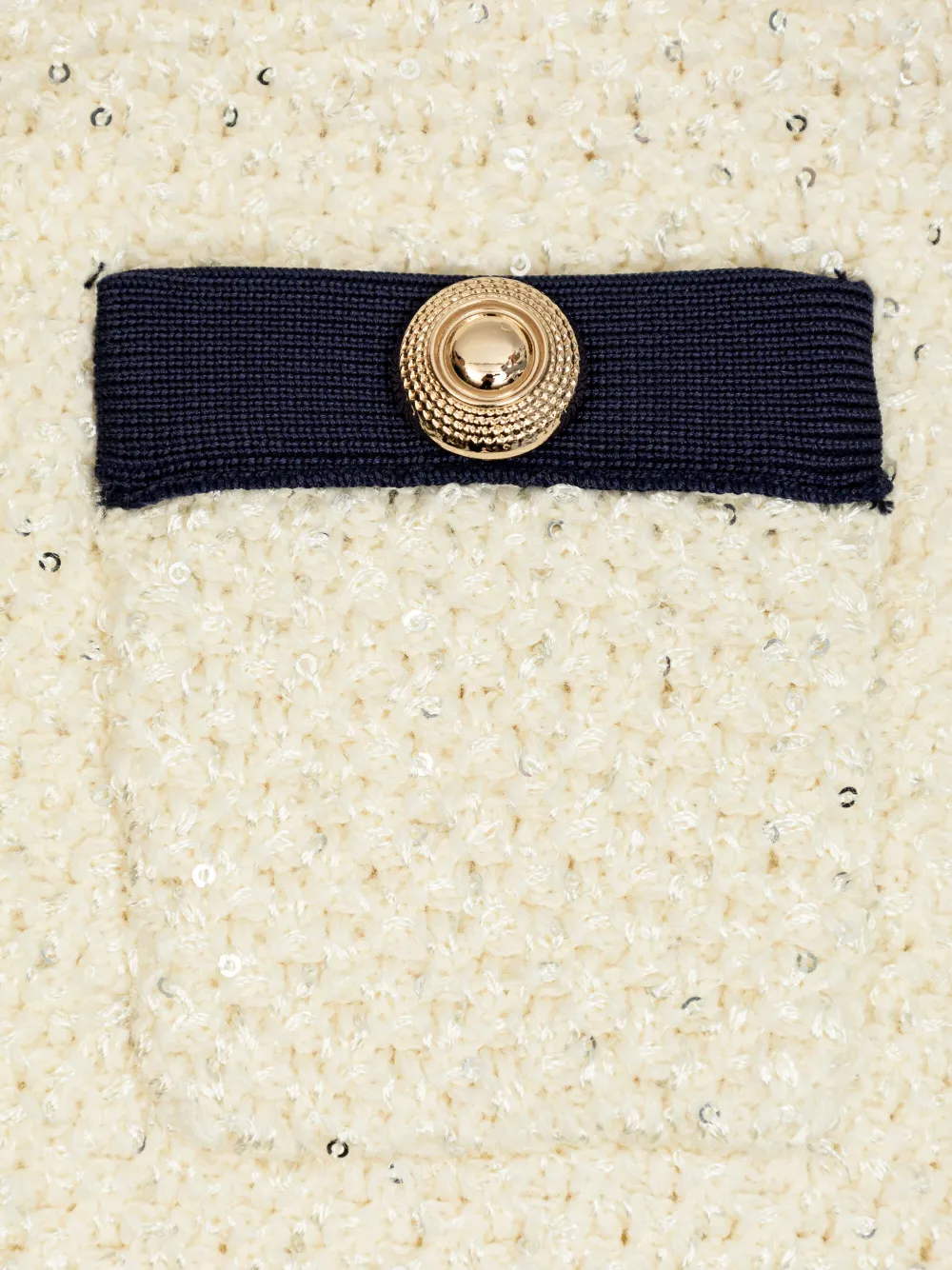 Self-Portrait Kids Tweed mini-rok Beige