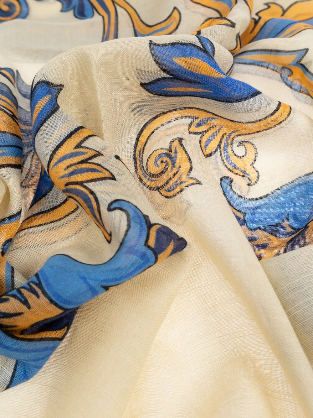 ETRO Sjaal met paisley-print Blauw