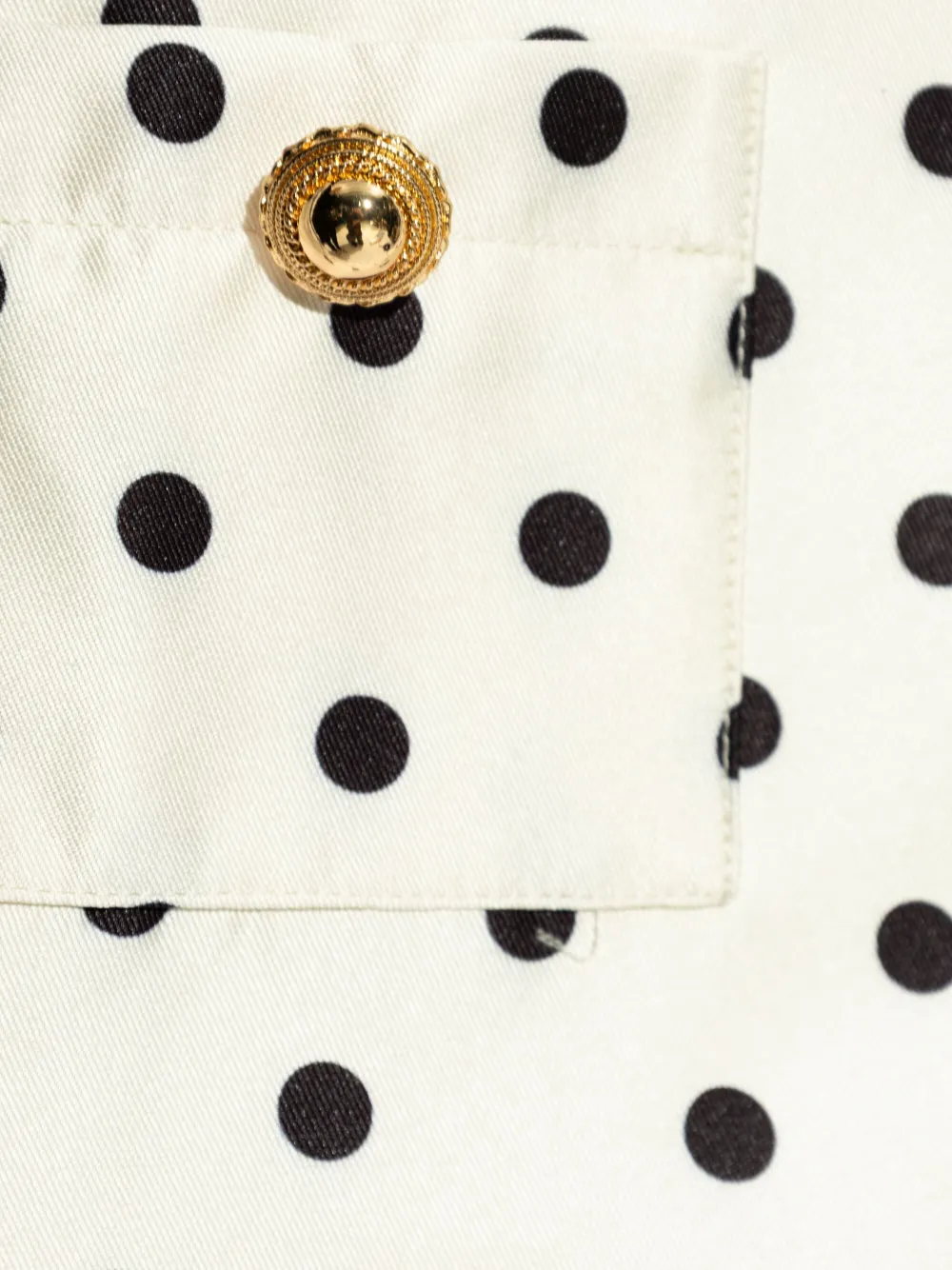 Self-Portrait Kids Jurk met stippen Beige