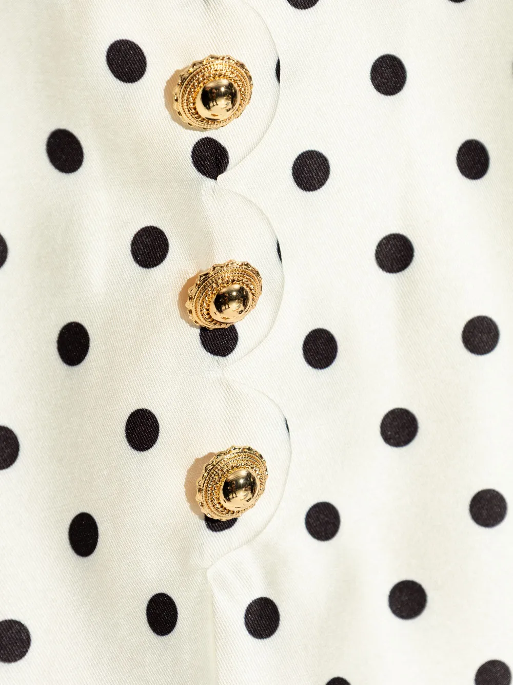 Self-Portrait Kids Jurk met stippen Beige
