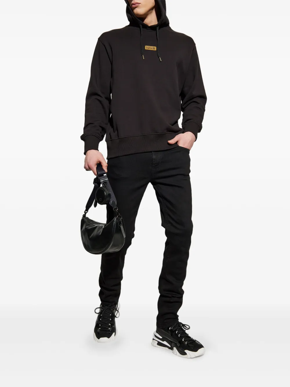 VERSACE JEANS COUTURE COTTON HOODIE