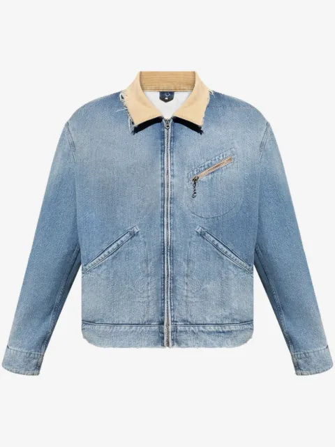 Maison Margiela chamarra bomber de mezclilla