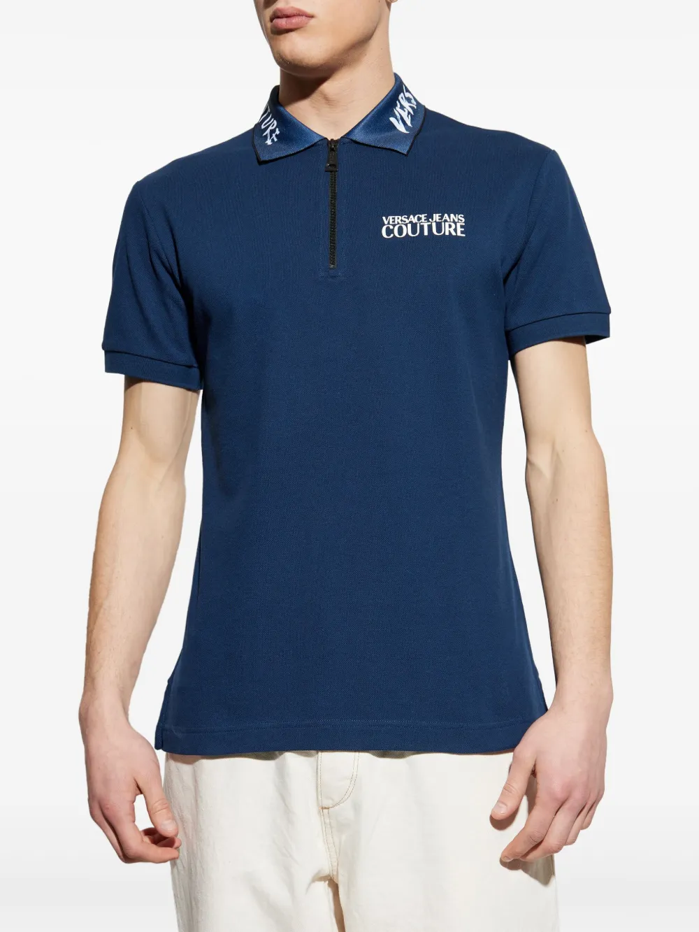Versace Jeans Couture Katoenen poloshirt Blauw