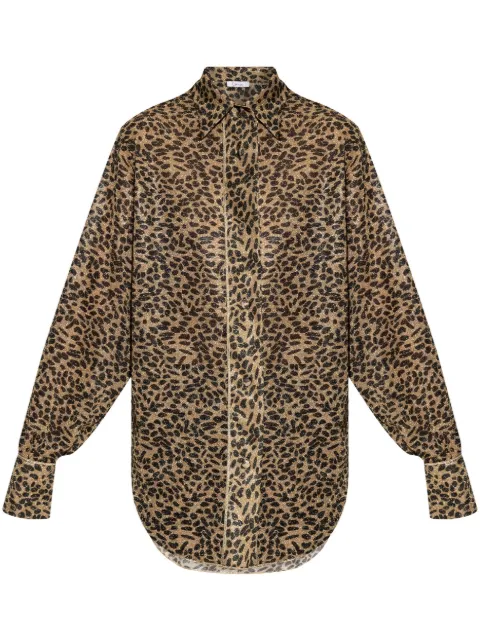 Oséree camisa con estampado de leopardo