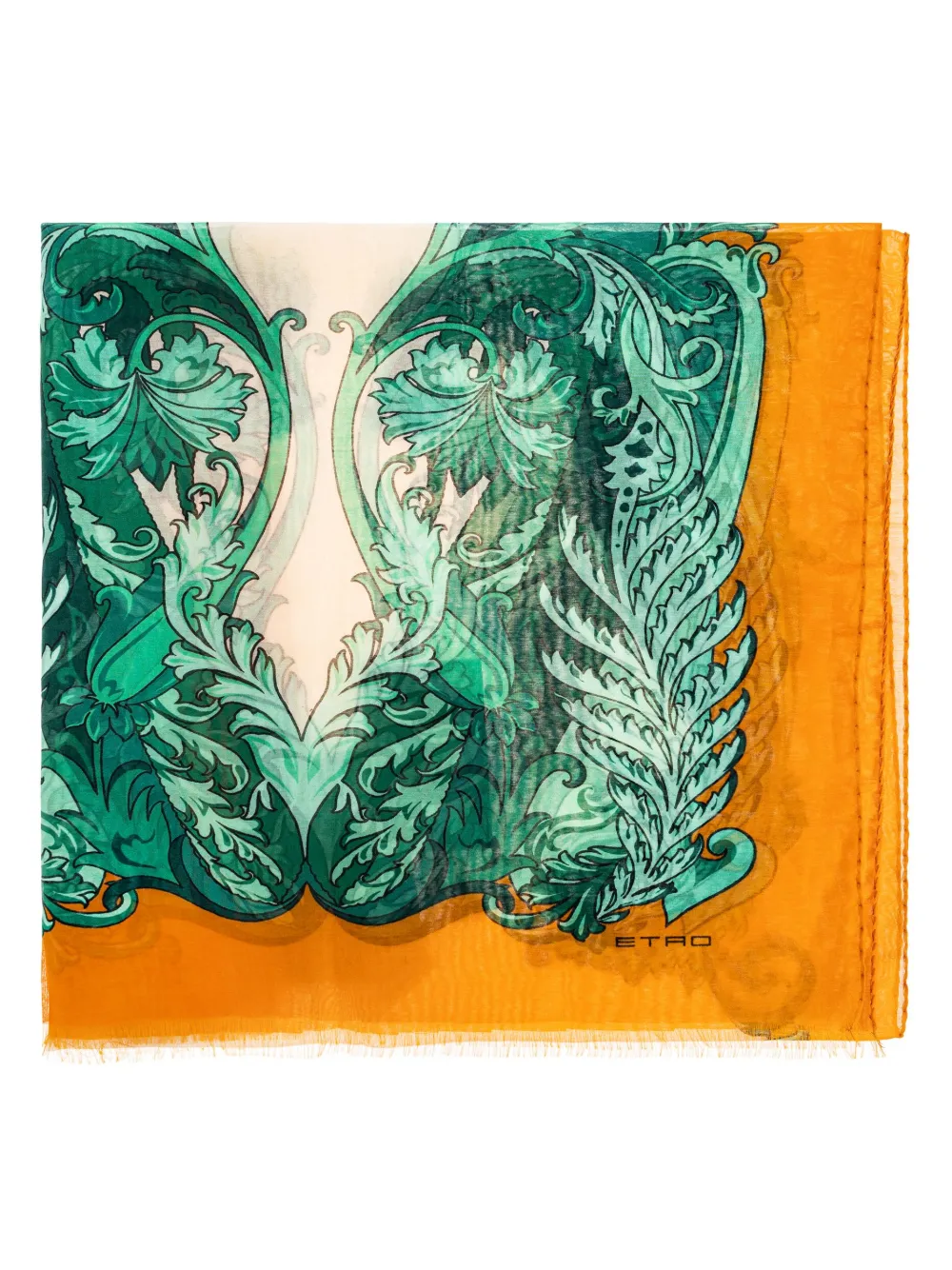 ETRO botanical-print scarf | Green | Image 1