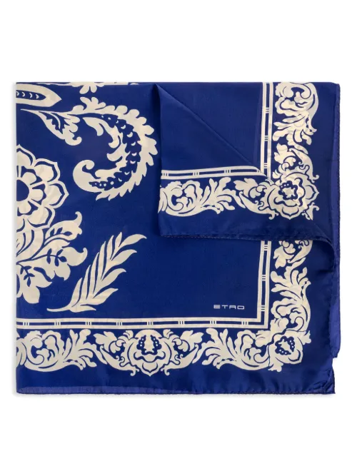 ETRO foulard en soie - Bleu - ETRO - Modalova