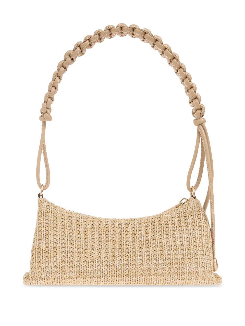 Cult Gaia Livi Wavy Shoulder Bag In Neutrals