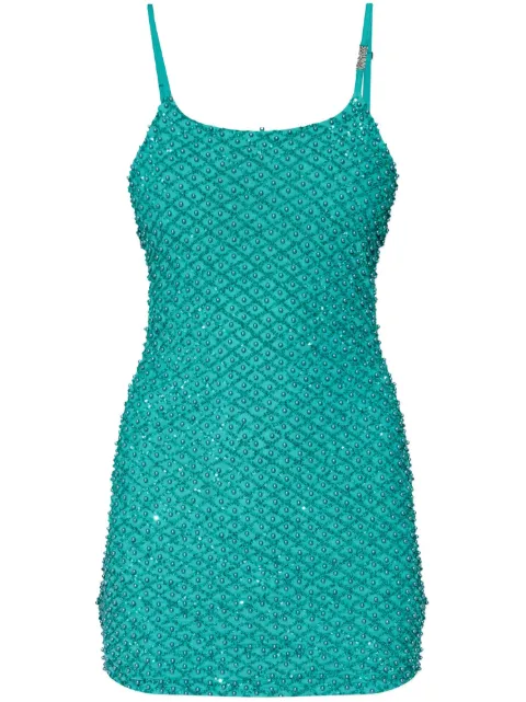 Versace Jeans Couture rhinestone-embellished mini dress