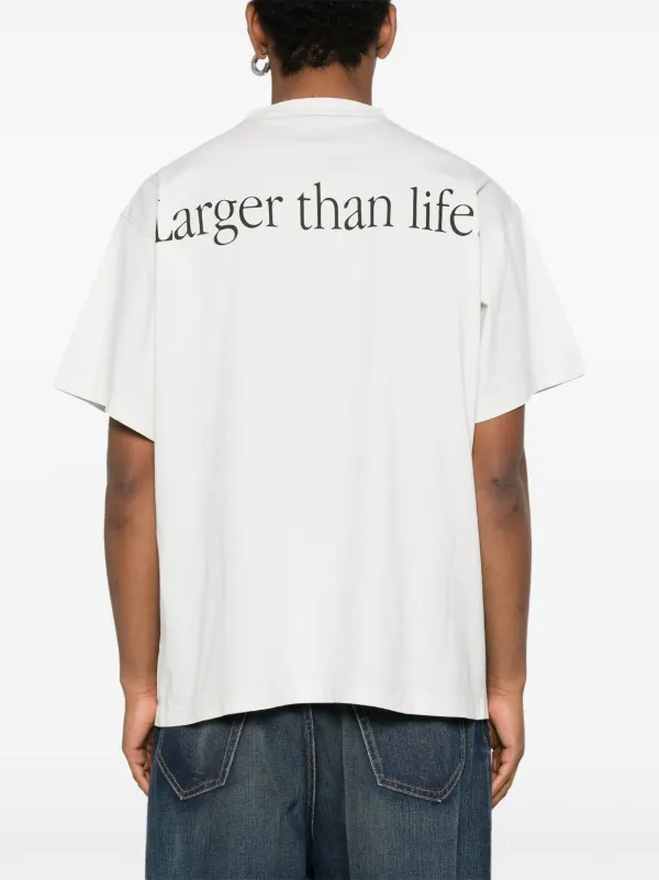 Balenciaga graphic-print T-shirt | Grey | FARFETCH
