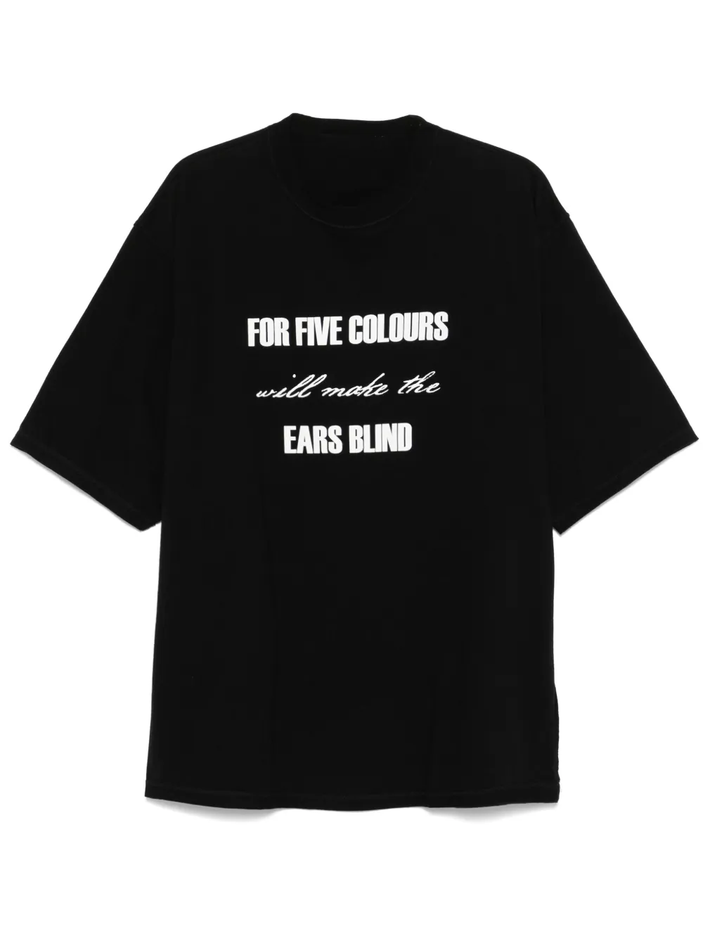 slogan-print T-shirt