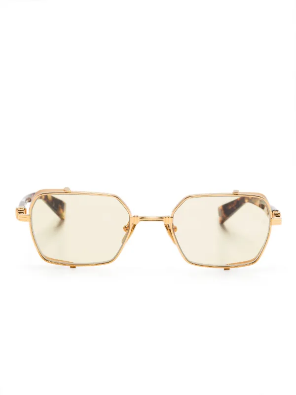 NWT BALMAIN SUNGLASSES WOMEN GOLD GEOMETRIC EYEWEAR BALMAIN NEW Balmain Wonder Boy III BPS-127B Sunglasses - US main image 4