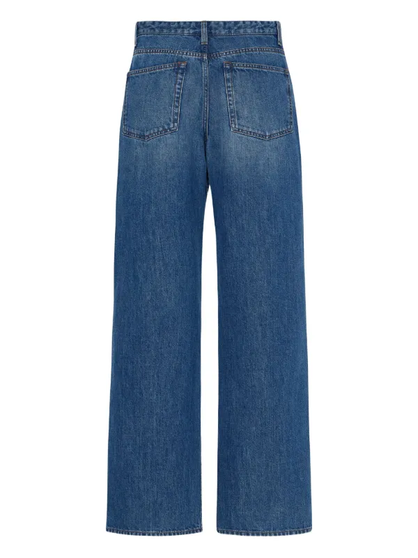 THEROW 上品 エグリッタ ワイドジーンズ ブルーデニムパンツ The Row Eglitta ジーンズ | ブルー | FARFETCH JP