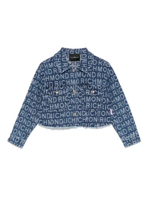 John Richmond Junior logo-jacquard jacket