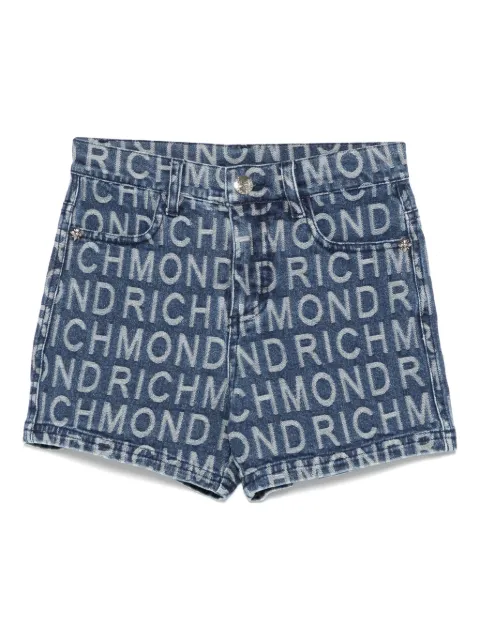 John Richmond Junior logo-jacquard shorts