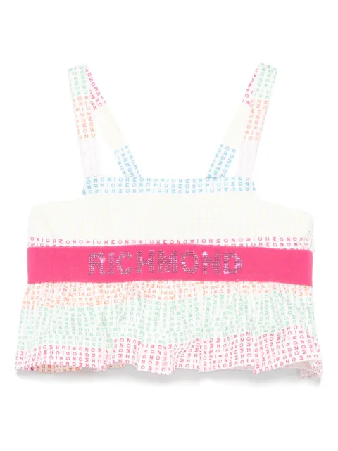 John Richmond Junior logo-embellished top