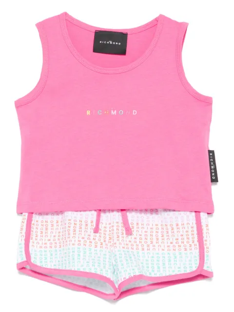John Richmond Junior set de shorts con logo engomado