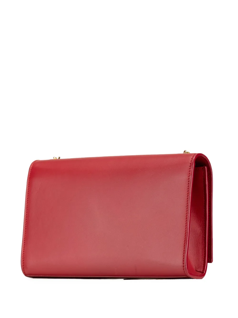 Saint Laurent Pre-Owned 2017 medium Classic Monogram Kate kalfsleren crossbodytas met kwastje - Rood
